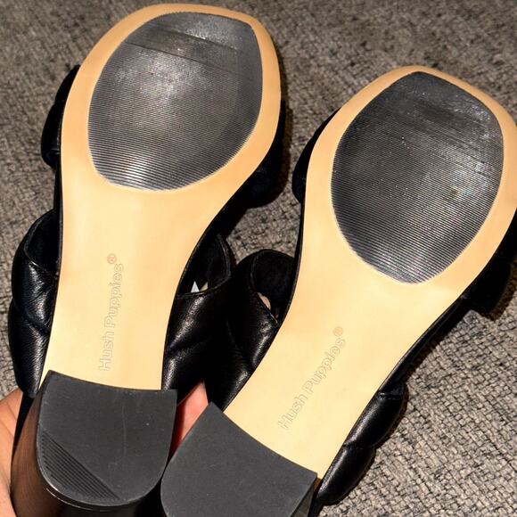 Hush Puppies Leila Slide Sandals Women's US 11 Black Square Toe HW06849-007 - Picture 5 of 6